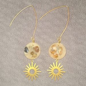 Starburst Stone Earrings